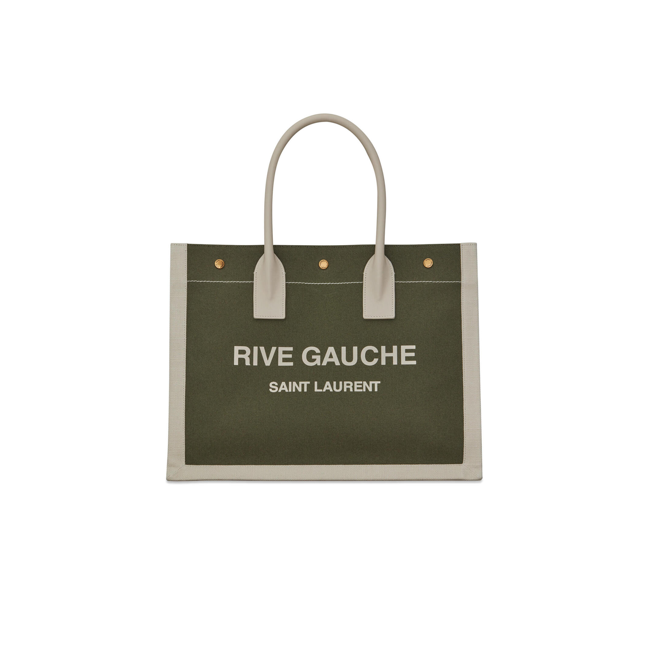 Y51 RIVE GAUCHE SMALL TOTE BAG IN LINEN AND LEATHER 617481FAADI3281 (39*31*18cm) Master Quality